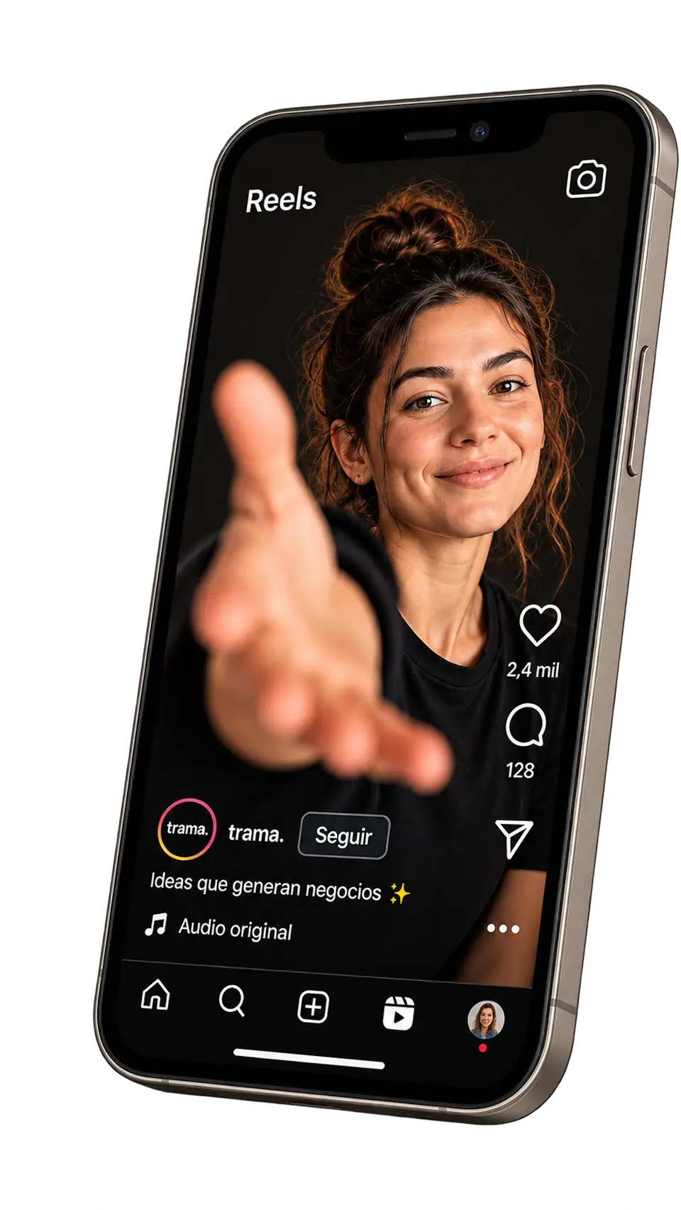 Un reel terminado, publicado en Instagram desde el celular
